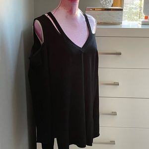 Cold shoulder sweater